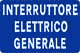 cartello interruttore elettrico generale
